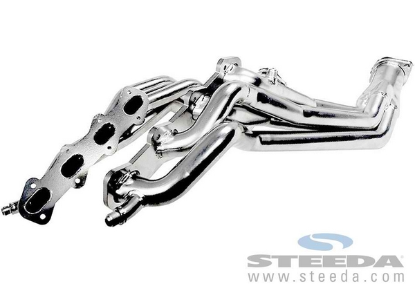 1 5/8" Long Tube Headers - Silver Ceramic